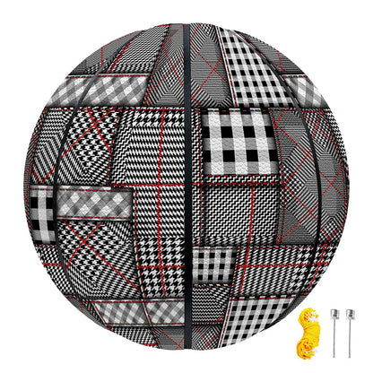 Glen Plaid Patchwork Pattern Print Basketball