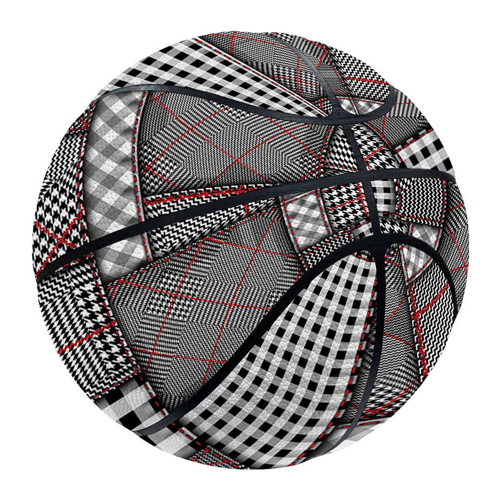 Glen Plaid Patchwork Pattern Print Basketball