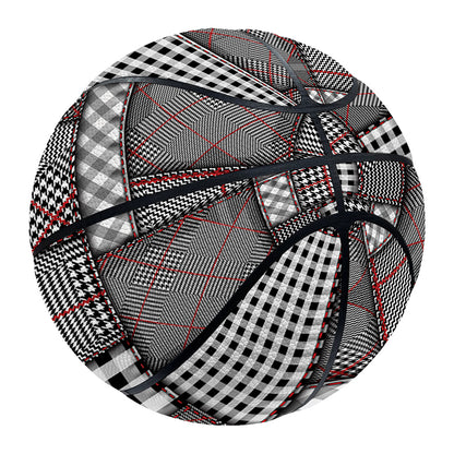 Glen Plaid Patchwork Pattern Print Basketball