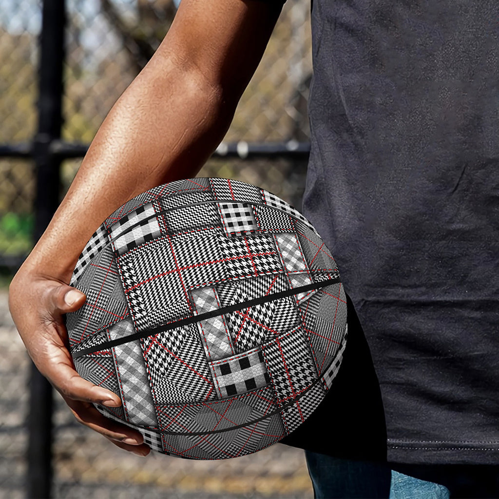 Glen Plaid Patchwork Pattern Print Basketball