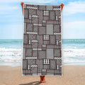 Glen Plaid Patchwork Pattern Print Beach Towel