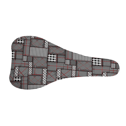 Glen Plaid Patchwork Pattern Print Bicycle Seat Cover