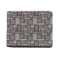 Glen Plaid Patchwork Pattern Print Bifold Wallet