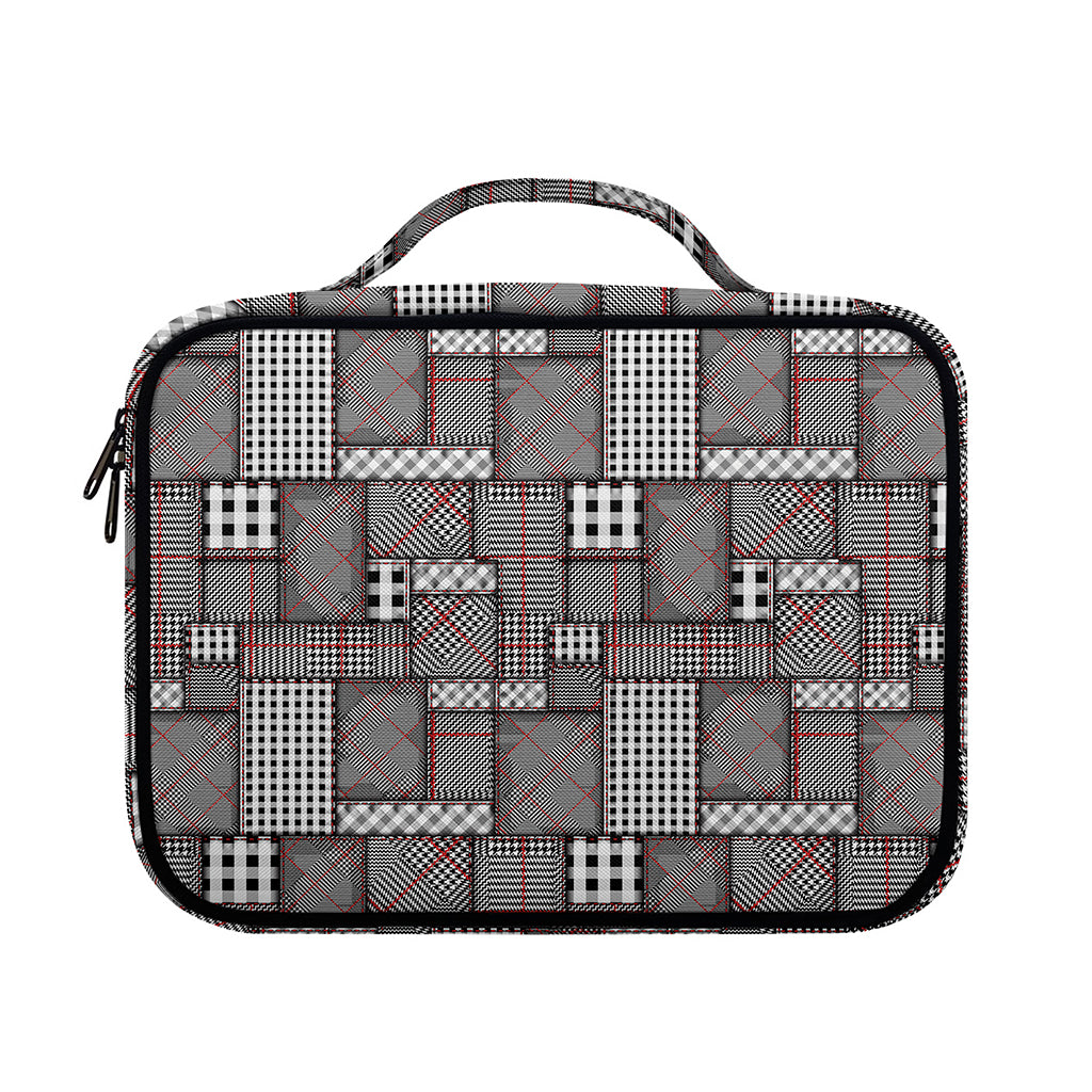 Glen Plaid Patchwork Pattern Print Briefcase Bible Bag