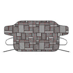 Glen Plaid Patchwork Pattern Print Car Windshield Snow Cover