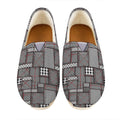 Glen Plaid Patchwork Pattern Print Casual Shoes