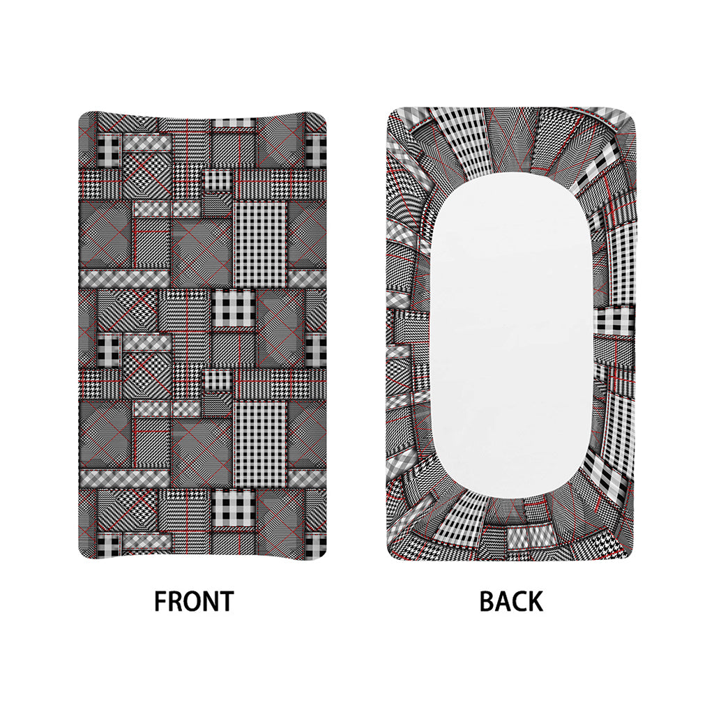 Glen Plaid Patchwork Pattern Print Changing Pad Cover