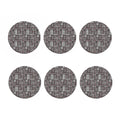 Glen Plaid Patchwork Pattern Print Coaster Set