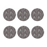 Glen Plaid Patchwork Pattern Print Coaster Set