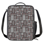 Glen Plaid Patchwork Pattern Print Crossbody Lunch Bag