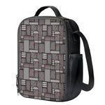 Glen Plaid Patchwork Pattern Print Crossbody Lunch Bag