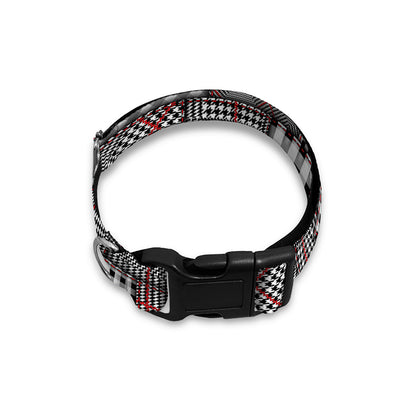 Glen Plaid Patchwork Pattern Print Dog Collar
