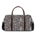 Glen Plaid Patchwork Pattern Print Duffel Bag
