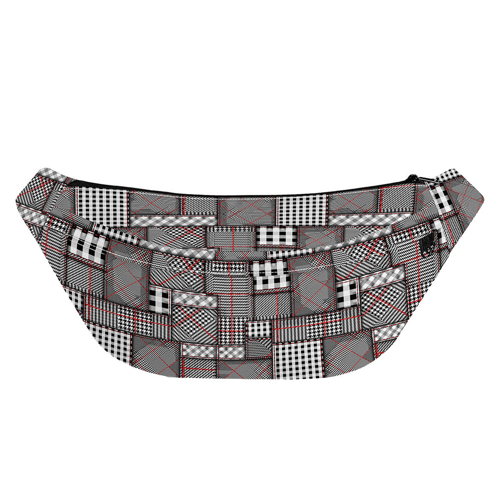 Glen Plaid Patchwork Pattern Print Fanny Pack