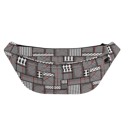 Glen Plaid Patchwork Pattern Print Fanny Pack