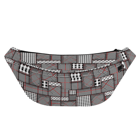 Glen Plaid Patchwork Pattern Print Fanny Pack