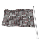 Glen Plaid Patchwork Pattern Print Flag