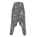 Glen Plaid Patchwork Pattern Print Hammer Pants