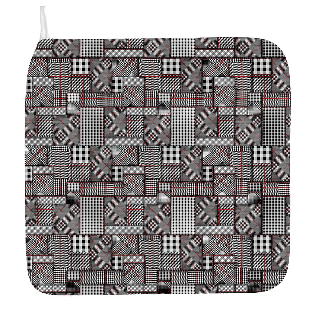 Glen Plaid Patchwork Pattern Print Hand Towel