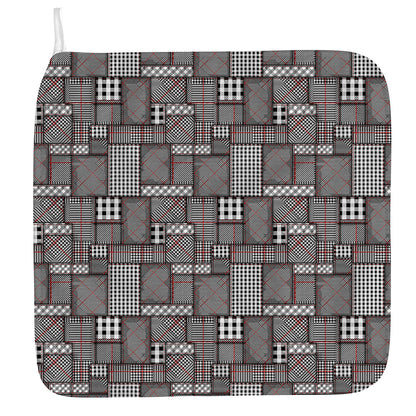 Glen Plaid Patchwork Pattern Print Hand Towel