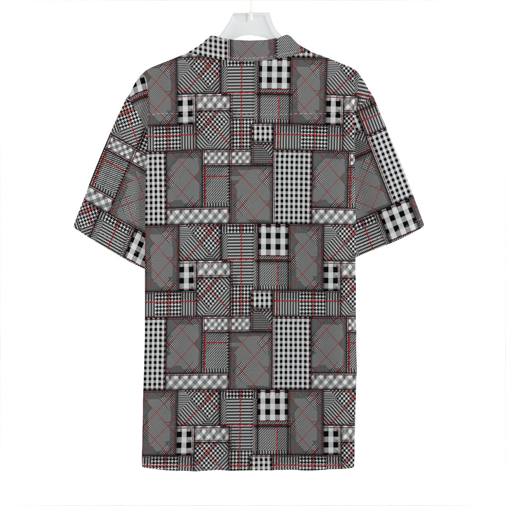 Glen Plaid Patchwork Pattern Print Hawaiian Shirt