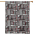 Glen Plaid Patchwork Pattern Print House Flag