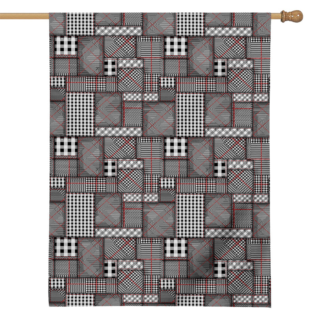 Glen Plaid Patchwork Pattern Print House Flag