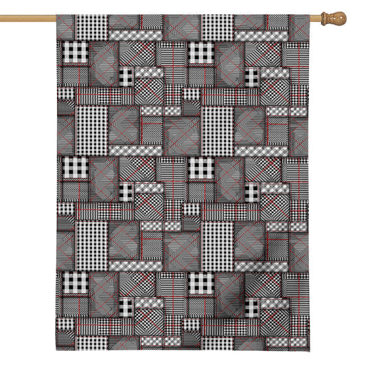 Glen Plaid Patchwork Pattern Print House Flag