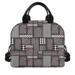 Glen Plaid Patchwork Pattern Print Insulated Lunch Bag
