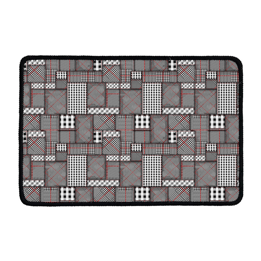 Glen Plaid Patchwork Pattern Print Kitchen Mat