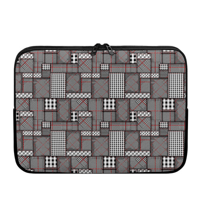 Glen Plaid Patchwork Pattern Print Laptop Sleeve