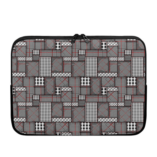 Glen Plaid Patchwork Pattern Print Laptop Sleeve