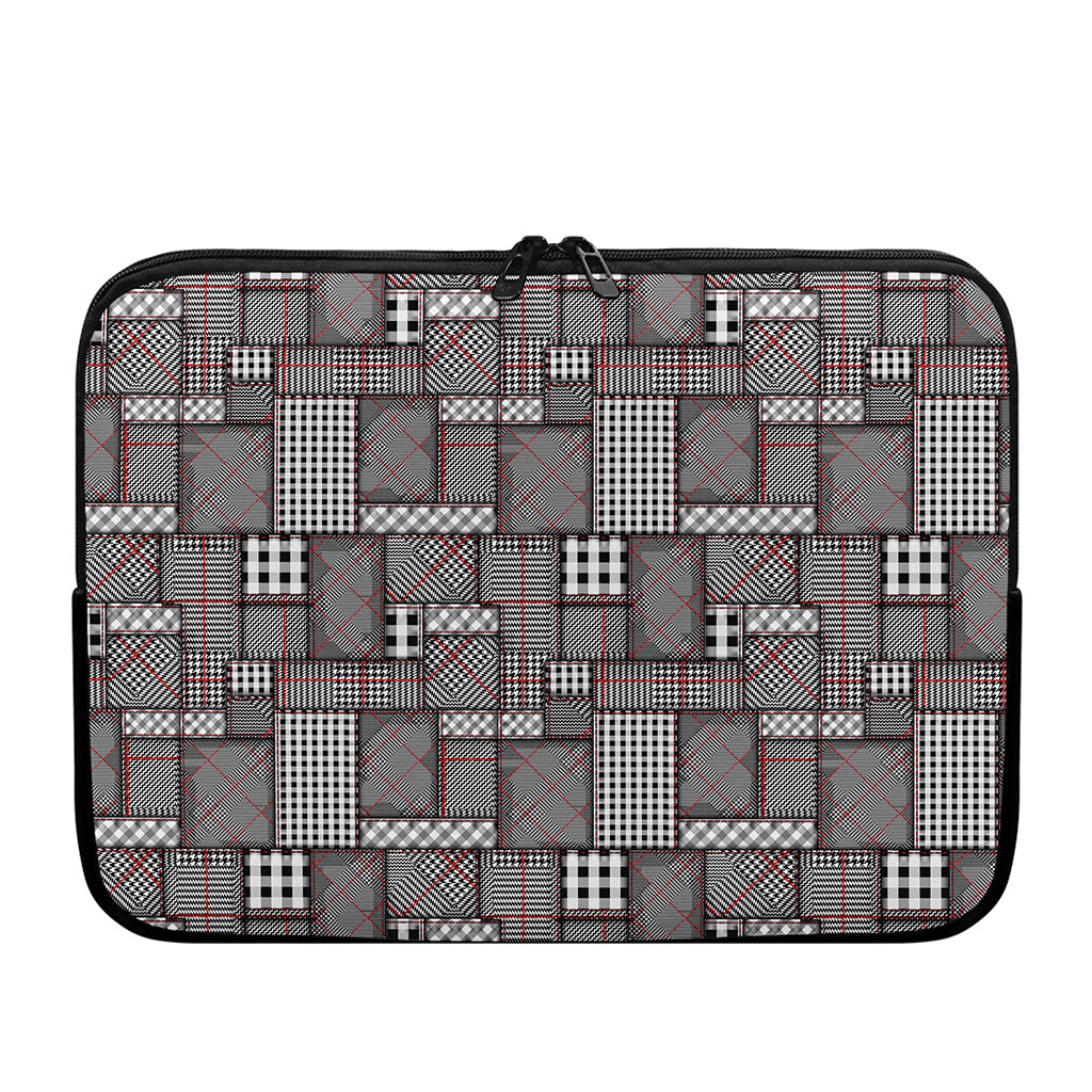 Glen Plaid Patchwork Pattern Print Laptop Sleeve