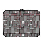 Glen Plaid Patchwork Pattern Print Laptop Sleeve
