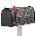 Glen Plaid Patchwork Pattern Print Mailbox Cover