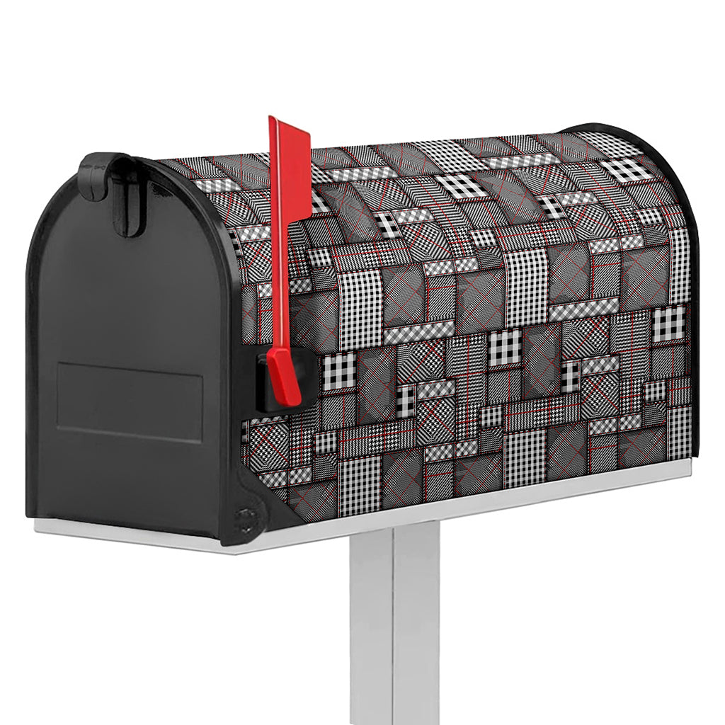 Glen Plaid Patchwork Pattern Print Mailbox Cover