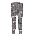 Glen Plaid Patchwork Pattern Print Men's Leggings