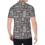 Glen Plaid Patchwork Pattern Print Men's Shirt