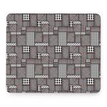 Glen Plaid Patchwork Pattern Print Mouse Pad