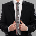 Glen Plaid Patchwork Pattern Print Necktie