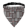 Glen Plaid Patchwork Pattern Print Over The Collar Dog Bandana