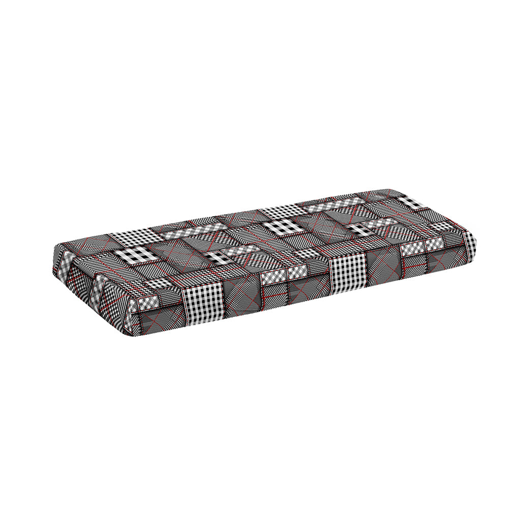 Glen Plaid Patchwork Pattern Print Piano Keyboard Cover