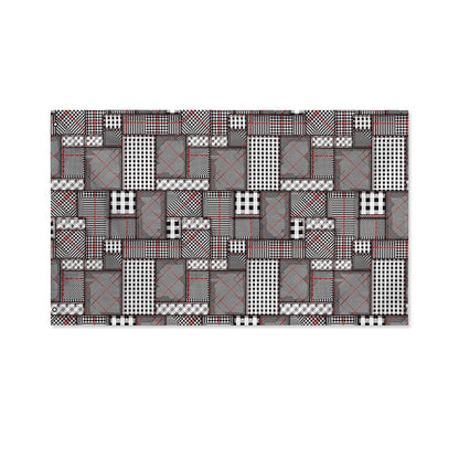 Glen Plaid Patchwork Pattern Print Polyester Flag