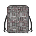 Glen Plaid Patchwork Pattern Print Rectangular Crossbody Bag