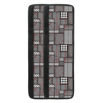 Glen Plaid Patchwork Pattern Print Refrigerator Handle Covers