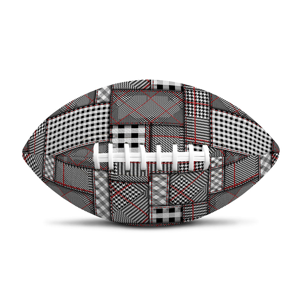 Glen Plaid Patchwork Pattern Print Rugby Ball