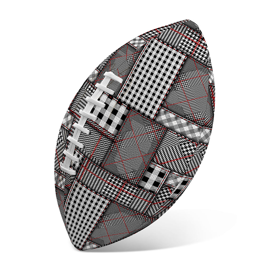 Glen Plaid Patchwork Pattern Print Rugby Ball