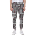 Glen Plaid Patchwork Pattern Print Joggers