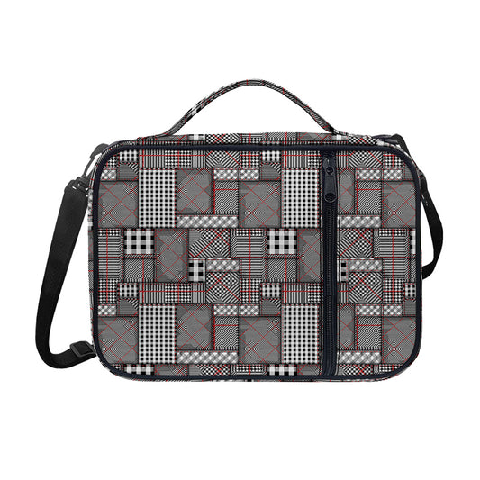 Glen Plaid Patchwork Pattern Print Shoulder Strap Bible Bag