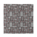 Glen Plaid Patchwork Pattern Print Silk Bandana